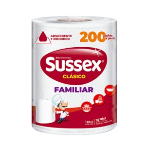 SUSSEX ROLLO DE COCINA FAMILIAR x 200 PAÑOS